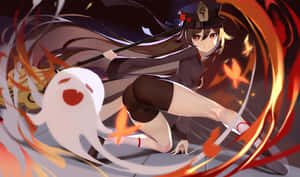 Slash Hu Tao Pfp Wallpaper