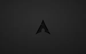 Sleek Arch Linux Desktop With Logo Wallpaper