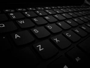 Sleek Black Cool Computer Keyboard Wallpaper