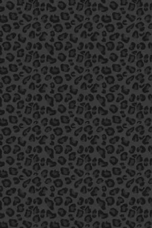Sleek Black Leopard Print Wallpaper