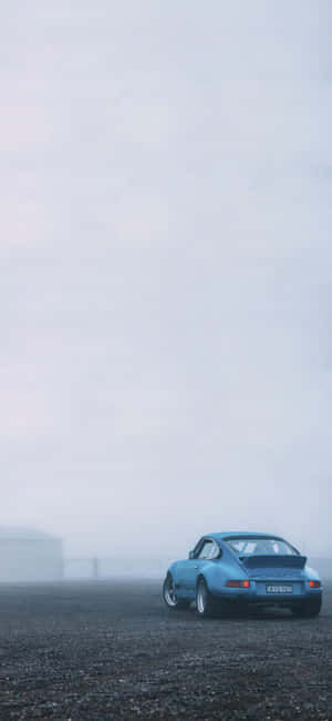 Sleek Porsche Sports Car With Iphone Screen Wallpaper