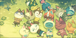 Sleeping Ankha Animal Crossing Wallpaper