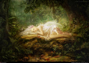 Sleepy Fairy Grunge Aesthetic Wallpaper