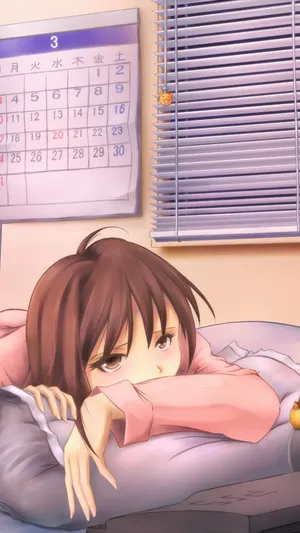 Sleepy Girl Depressed Pfp Wallpaper