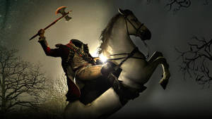 Sleepy Hallow Headless Horseman Art Wallpaper