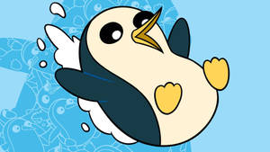 Sliding Gunter Adventure Time Wallpaper