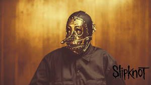 Slipknot Chris In Gold Theme Wallpaper