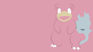 Slowpoke Pokemon In Natural Landscape Wallpaper