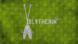 Slytherin Aesthetic Poster In Lime Green Wallpaper