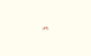 Small Bike In Plain Color Wallpaper