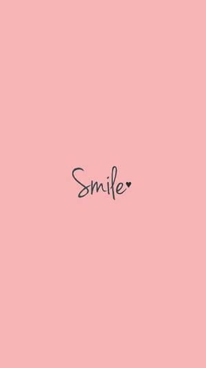 Smile Aesthetic Word Wallpaper