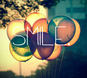 Smile And Balloons Tumblr Wallpaper