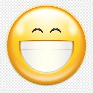 Smile Big Emoji Teeth Wallpaper
