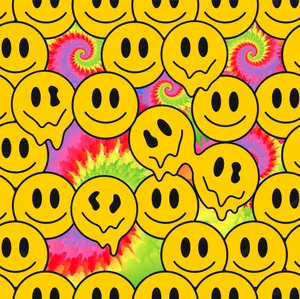 Smile Emoji Melting Wallpaper