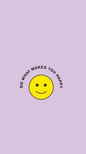 Smiley Face Text Background Wallpaper