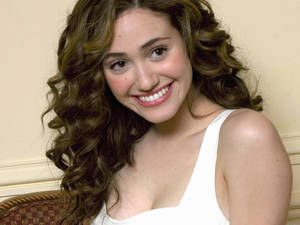 Smiling Emmy Rossum Wallpaper