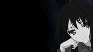 Smiling Gir Dark Aesthetic Anime Pfp Wallpaper