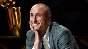 Smiling Manu Ginobili Nba Player Wallpaper