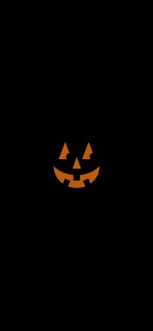 Smirking Pumpkin Halloween Iphone Wallpaper