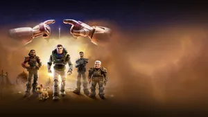 Smoke Arround Lightyear And Gang Wallpaper