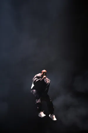 Smoke Surround Kanye West Android Wallpaper