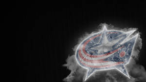 Smoking Columbus Blue Jackets Logo Wallpaper