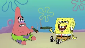 Smoking Funny Patrick Wallpaper