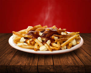 Smoking Hot Gravy On Poutine Wallpaper