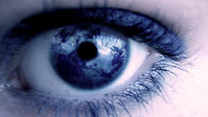 Smoky Blue Eye Closeup Wallpaper