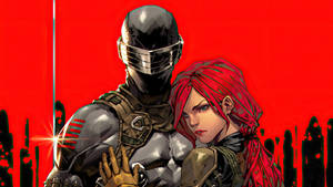 Snake Eyes And Scarlett Wallpaper