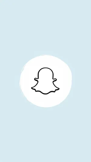 Snapchat Blue Icon Wallpaper