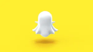 Snapchat Ghost 3d Logo Art Wallpaper