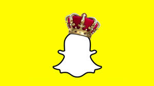 Snapchat King Logo Art Wallpaper