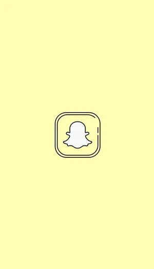 Snapchat Logo Yellow Background Wallpaper