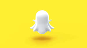 Snapchat Logo Yellow Background Wallpaper