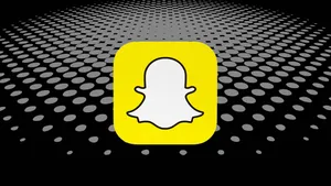 Snapchat Logoon Dotted Background Wallpaper