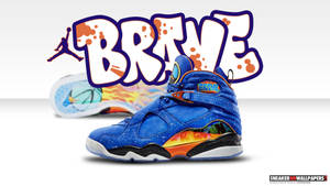 Sneaker Jordan 8 Brave Wallpaper