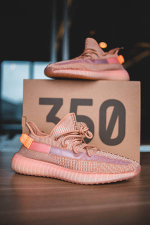 Sneaker Pink Yeezy Boost Wallpaper