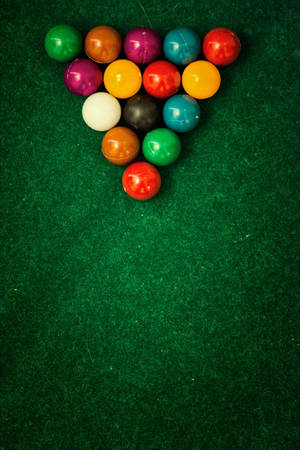 Snooker Triangular Position Wallpaper