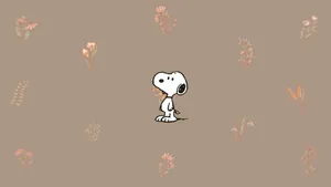 Snoopy Autumn Themed Desktop Wallpaper Wallpaper
