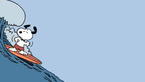 Snoopy Surfing Adventure Wallpaper