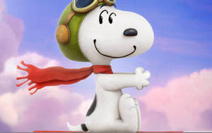 Snoopy Taking To The Skies! Wallpaper