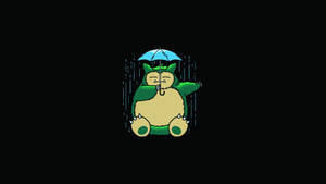 Snorlax Enjoys A Rainy Day Wallpaper