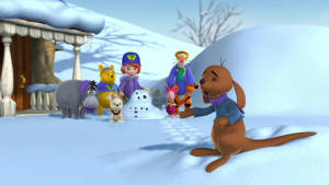 Snow Adventure Friends With Tigger 3d Wallpaper