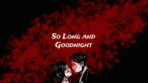 So Longand Goodnight Red Clouds Artwork Wallpaper