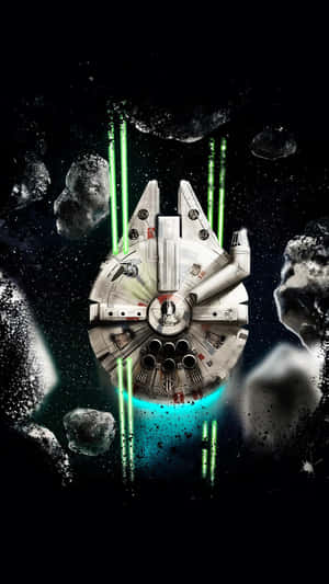 Soar Through Space Aboard The Legendary Millenium Falcon Wallpaper