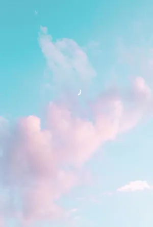 Soar To New Heights With Blue Sky Aesthetic Wallpaper