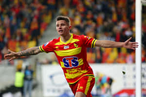 Soccer_ Player_ Celebrating_ Goal Wallpaper