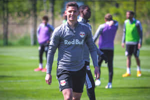 Soccer Player Training Session Smiling Wallpaper