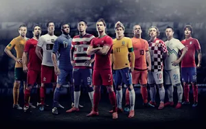 Soccer Players Strong League Wallpaper